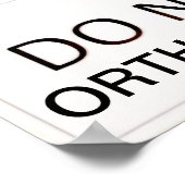 DANGER ORTHOPODS DENKEN POSTER (Hoek)