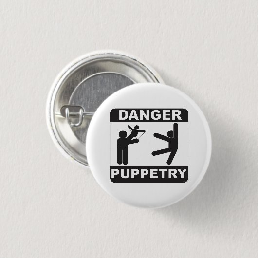 Danger Puppetry Ronde Button 3,2 Cm (Voorkant /achterkant)