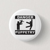 Danger Puppetry Ronde Button 3,2 Cm (Voorkant)