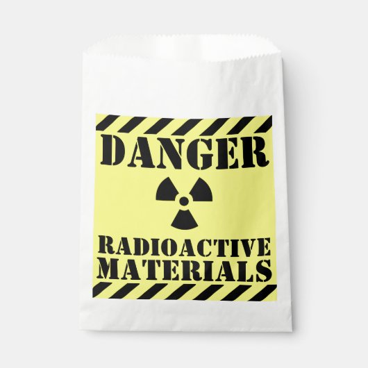 DANGER RADIOACTIVE MATERIALS TRICK OR TREAT BEDANKZAKJE (Voorkant)