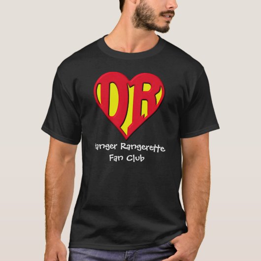 Danger Rangerette Fan Club Dark T-shirt (Voorkant)