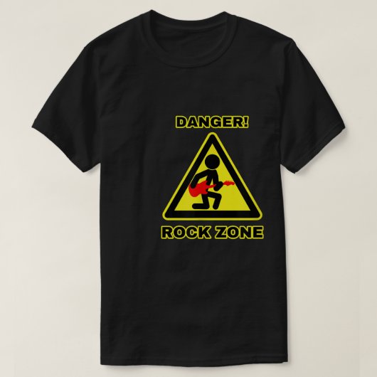 Danger Rock ZoneFunny 629 T-shirt (Design voorkant)