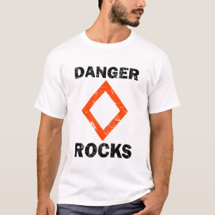 DANGER ROCKS! Nautical Grunge Style T-shirt