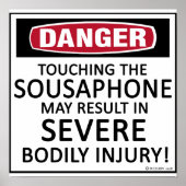 Danger Sousaphone Poster (Voorkant)