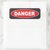 Danger Sticker Sjabloon (Tas)