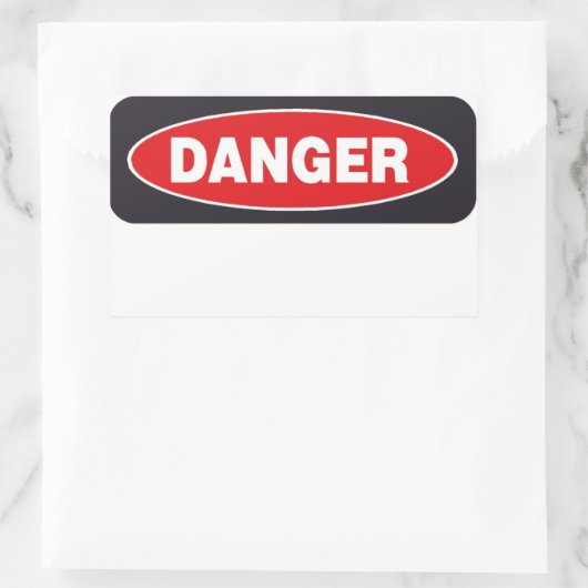 Danger Sticker Sjabloon (Tas)