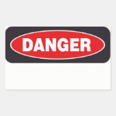 Danger Sticker Sjabloon (Voorkant)