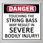 Danger String Bass Poster (Voorkant)