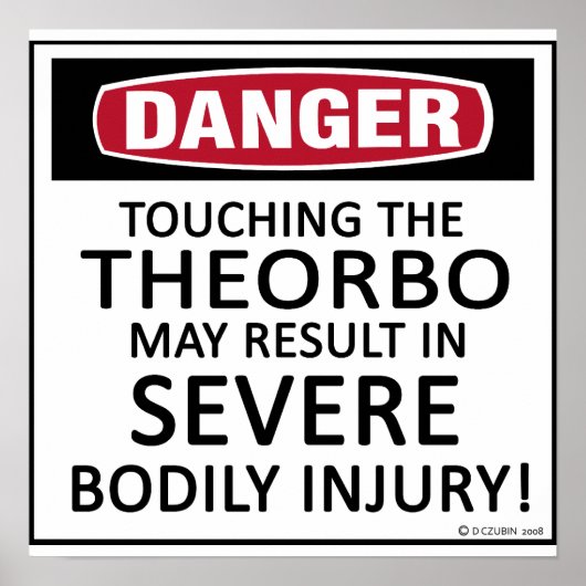 Danger Theorbo Poster (Voorkant)
