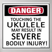 Danger Ukulele Poster (Voorkant)