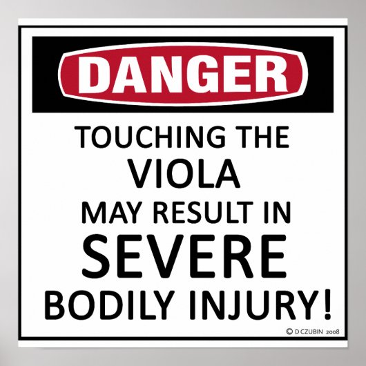 Danger Viola Poster (Voorkant)