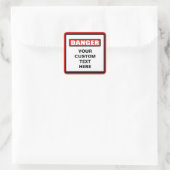 Danger Warning Custom Sticker (Tas)