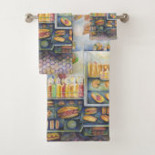 Dangerachtig dicht bij de vun bad handdoek (Insitu)