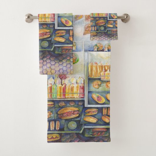 Dangerachtig dicht bij de vun bad handdoek (Insitu)