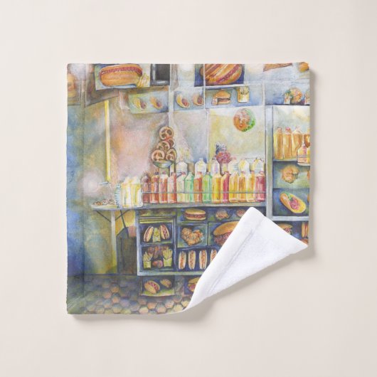 Dangerachtig dicht bij de vun bad handdoek (Wasdoekje)