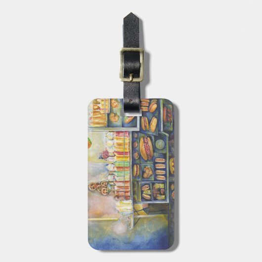 Dangerachtig dicht bij de vun bagagelabel (Voorkant verticaal)