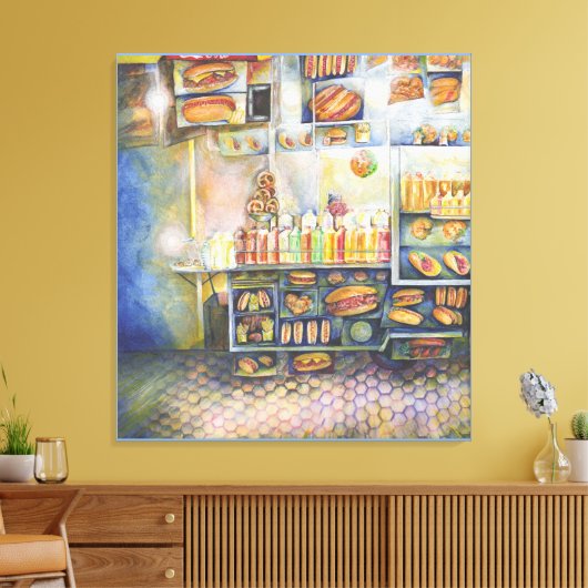 Dangerachtig dicht bij de vun canvas afdruk (Insitu (Woonkamer))