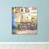 Dangerachtig dicht bij de vun canvas afdruk (Insitu (Houten vloer))