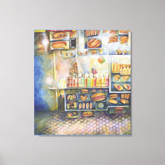 Dangerachtig dicht bij de vun canvas afdruk (Voorkant)