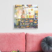 Dangerachtig dicht bij de vun canvas afdruk (Insitu (Woonkamer))