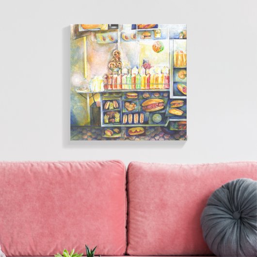 Dangerachtig dicht bij de vun canvas afdruk (Insitu (Woonkamer))