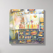 Dangerachtig dicht bij de vun canvas afdruk (Voorkant)