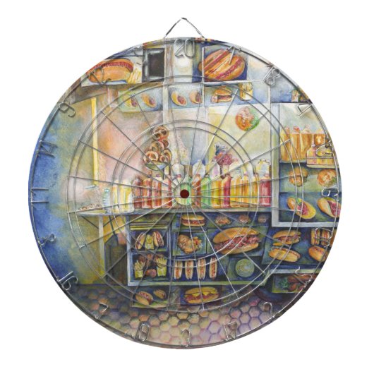 Dangerachtig dicht bij de vun dartbord (Voorkant)