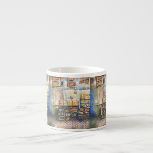 Dangerachtig dicht bij de vun espresso kop (Voorkant)