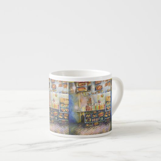 Dangerachtig dicht bij de vun espresso kop (Voorkant rechts)