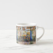 Dangerachtig dicht bij de vun espresso kop (Rechts)