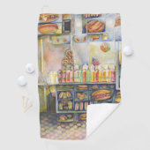 Dangerachtig dicht bij de vun golfhanddoek (Insitu)