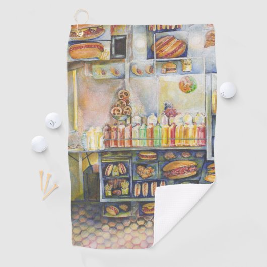 Dangerachtig dicht bij de vun golfhanddoek (Insitu)