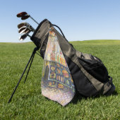 Dangerachtig dicht bij de vun golfhanddoek (Groen)