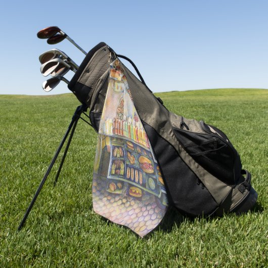 Dangerachtig dicht bij de vun golfhanddoek (Groen)