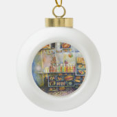 Dangerachtig dicht bij de vun keramische bal ornament (Voorkant)