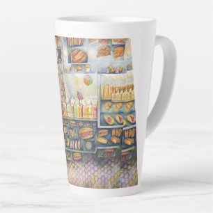 Dangerachtig dicht bij de vun latte mok