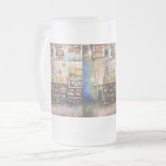 Dangerachtig dicht bij de vun matglas bierpul (Voorkant links)