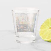 Dangerachtig dicht bij de vun shot glas (Achterkant)