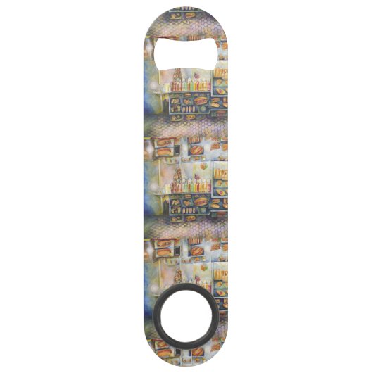 Dangerachtig dicht bij de vun speed flessenopener (Voorkant)