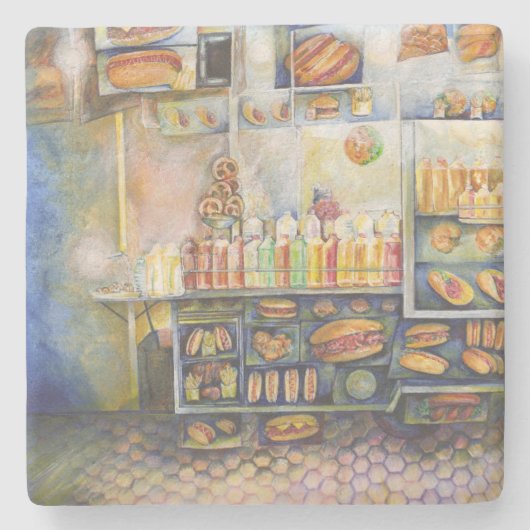 Dangerachtig dicht bij de vun stenen onderzetter (Voorkant)