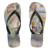 Dangerachtig dicht bij de vun teenslippers (Voetbed)