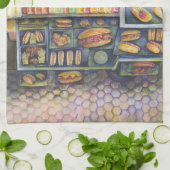 Dangerachtig dicht bij de vun theedoek (Gevouwen)