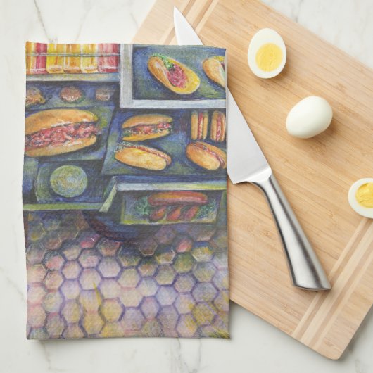 Dangerachtig dicht bij de vun theedoek (Quarter Fold)