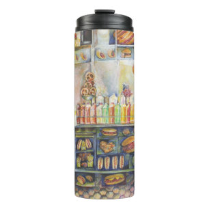 Dangerachtig dicht bij de vun thermosbeker