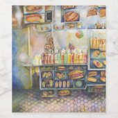 Dangerachtig dicht bij de vun wijn etiket (Enkel label)