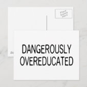 Dangerisch overgeschoold briefkaart (Voorkant / Achterkant)