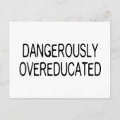 Dangerisch overgeschoold briefkaart (Voorkant)