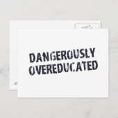 Dangerisch overgeschoold briefkaart (Voorkant / Achterkant)