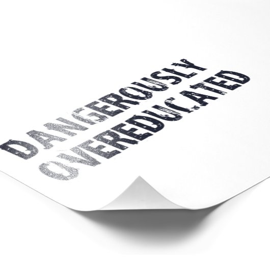 Dangerisch overgeschoold foto afdruk (Hoek)