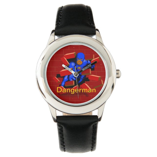 Dangerman Urban Superhero Wall Smash Watch Horloge (Voorkant)